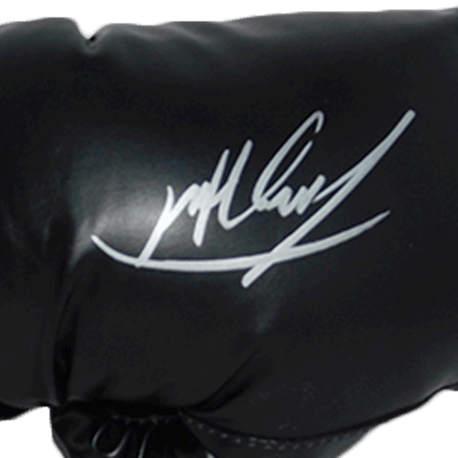 Larry Holmes Autographed Black Boxing Glove JSA - RSA
