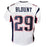 LeGarrette Blount Signed New England White Football Jersey (JSA) - RSA