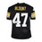 Mel Blount Signed Pro-Edition Black Football Jersey (JSA) - RSA