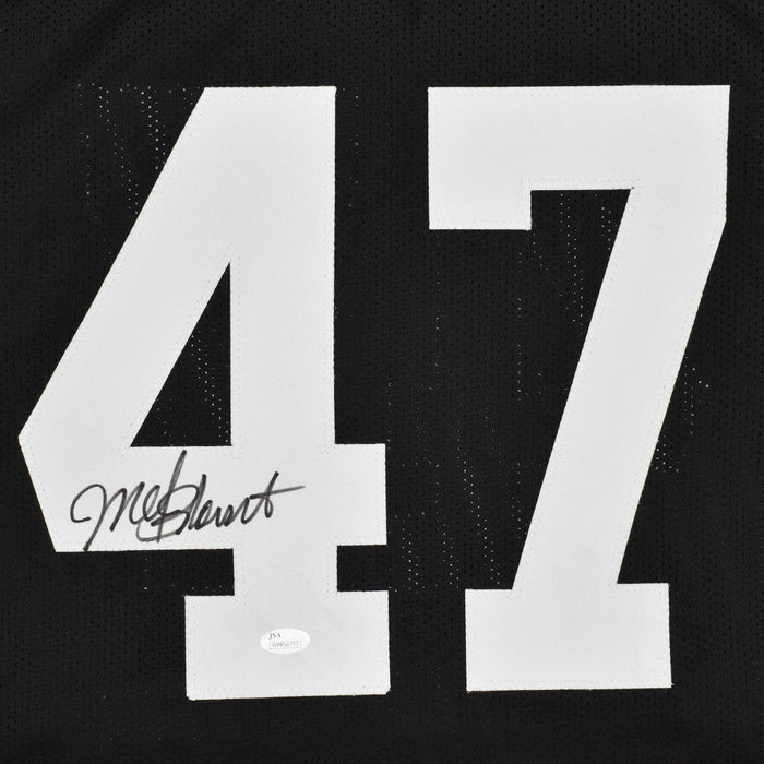 Mel Blount Signed Pro-Edition Black Football Jersey (JSA) - RSA