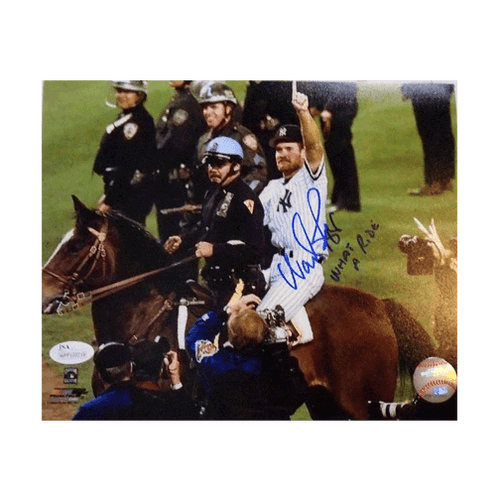 Wade Boggs Autographed Yankees 96 World Series Baseball 8 x 10