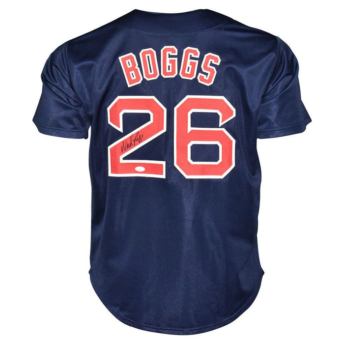 Wade Boggs Signed Boston Blue Baseball Jersey (JSA) — RSA