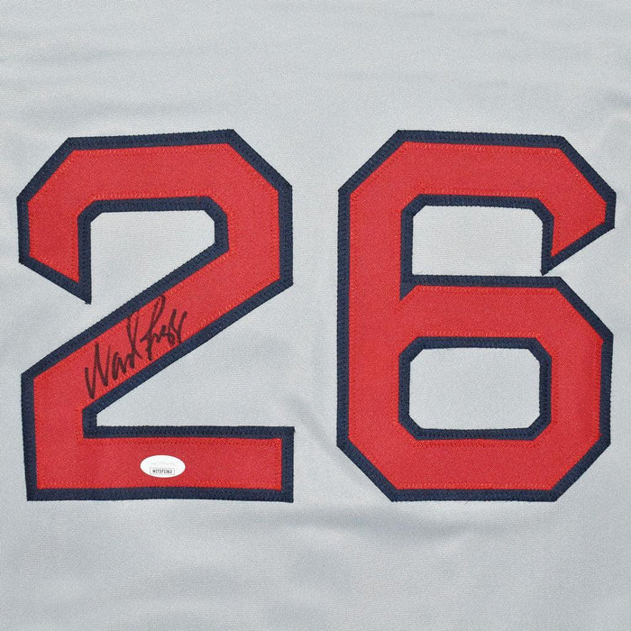 Wade Boggs Autographed Boston Baseball Jersey Grey (JSA) - RSA