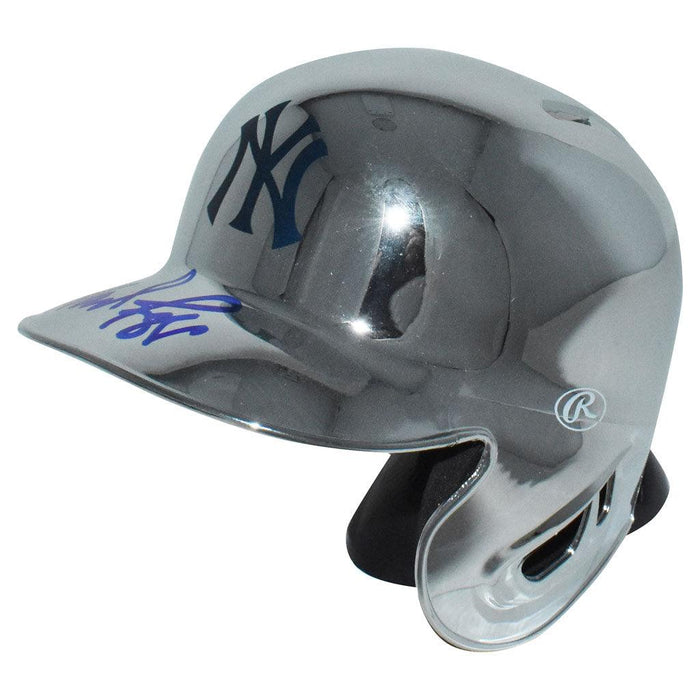 Wade Boggs Signed New York Yankees Chrome Mini MLB Baseball Batting Helmet (JSA) - RSA