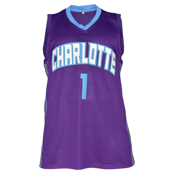 Muggsy Bogues Autographed Charlotte Hornets Jersey. No.1