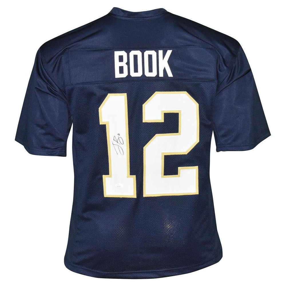 Ian Book Signed Notre Dame College Blue Football Jersey (JSA) - RSA
