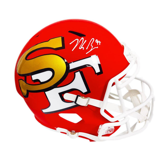 Nick Bosa Signed San Francisco 49ers AMP Speed Full-Size Replica Football Helmet (Beckett) - RSA