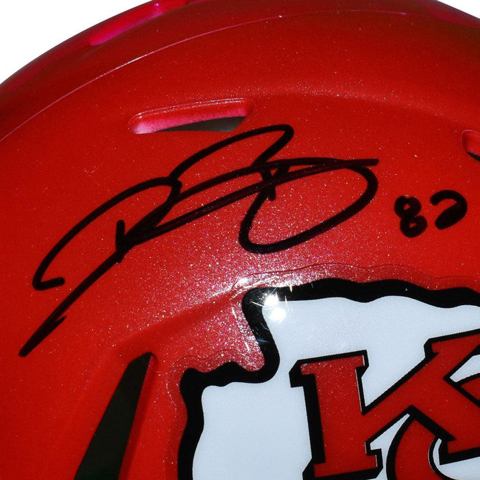 Dwayne Bowe Signed Kansas City Chiefs Speed Mini Replica Red Football Helmet (PSA) - RSA