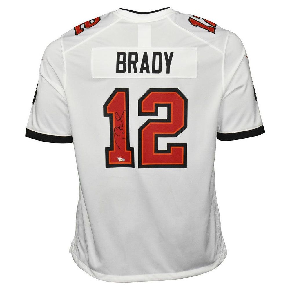 Tom Brady Signed Authentic Tampa Bay Buccaneers White Football Jersey — RSA