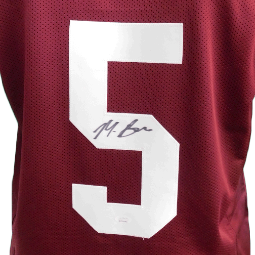 Marquise Brown Autographed Maroon College Football Jersey (JSA) - RSA