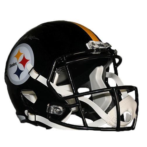 Antonio Brown Pittsburgh Steelers Autographed Football Full Size Speed Replica Helmet (JSA) - RSA