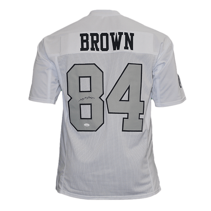 Antonio Brown Autographed Pro Style Football Jersey White/Grey (JSA) - RSA