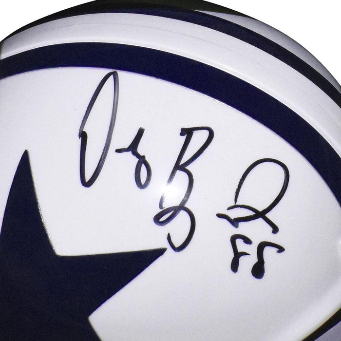 Dez Bryant Signed Dallas Cowboys Mini Replica White Football Helmet (JSA) - RSA