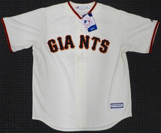 San Francisco Giants Madison Bumgarner Autographed Cream Majestic Cool Base Jersey Size L PSA/DNA Stock #185698 - RSA