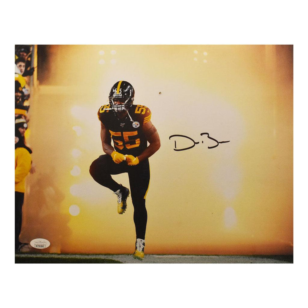 Devin Bush Signed Pittsburgh Steelers Walk-Out 11x14 Photo (JSA) - RSA