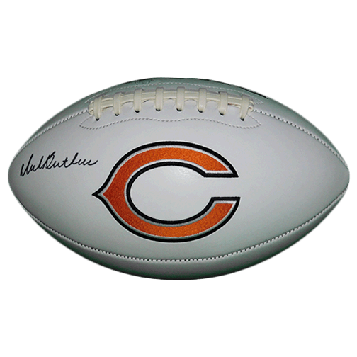 Dick Butkus Autographed Chicago Bears Logo Football (JSA) - RSA