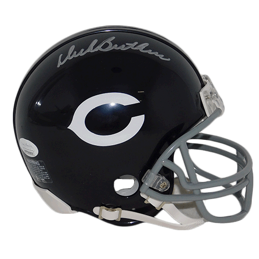 Dick Butkus Chicago Bears Throwback Mini Helmet (JSA) - RSA