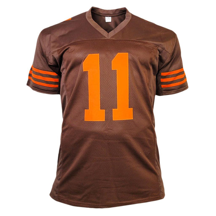 Nike Cleveland Browns No11 Antonio Callaway Anthracite Salute to Service Youth Stitched NFL Limited Therma Long Sleeve Jersey