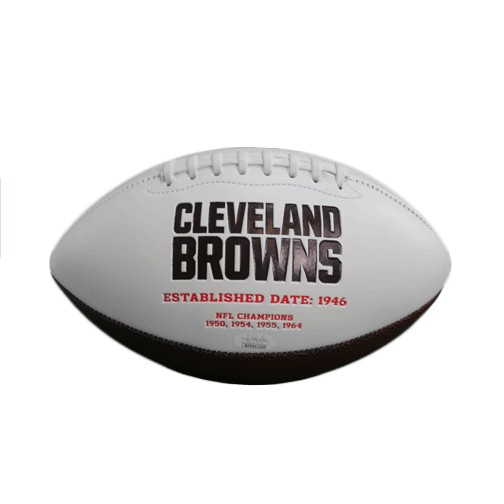 Antonio Callaway Cleveland Browns Autographed Full Size White Logo Football (JSA) - RSA