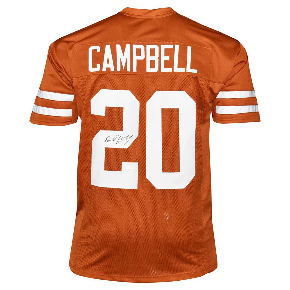 Earl Campbell Signed Texas College Orange Football Jersey (JSA) - RSA