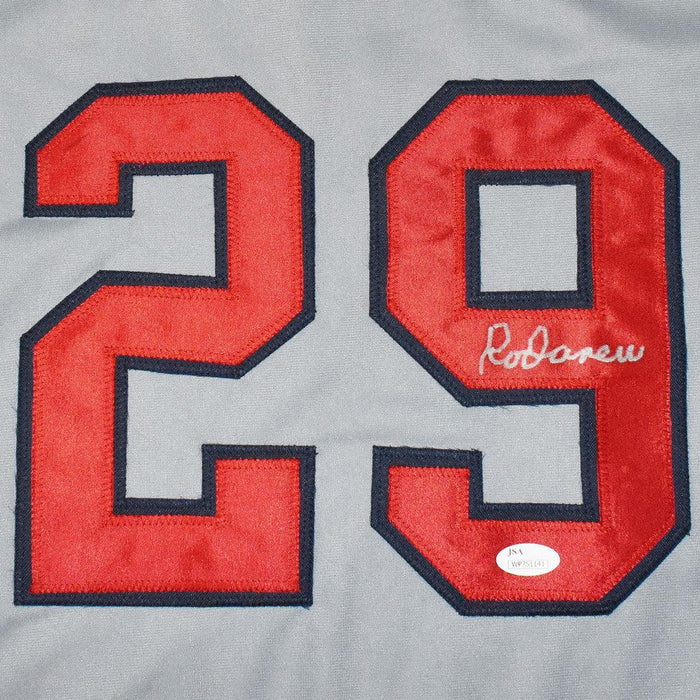 Rod Carew Signed California Grey Baseball Jersey (JSA) - RSA