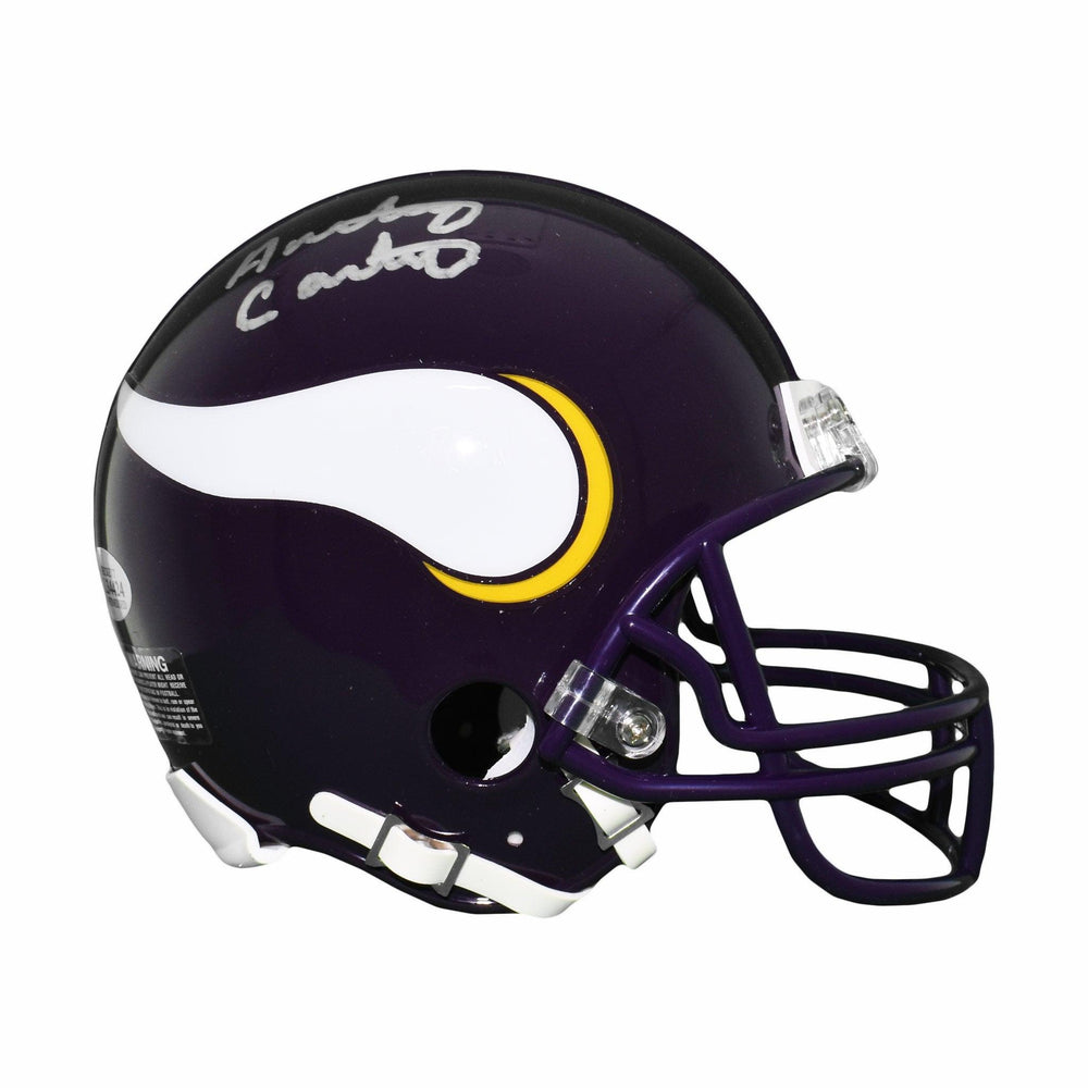 Anthony Carter Signed Minnesota Vikings Mini Football Helmet (Beckett) - RSA