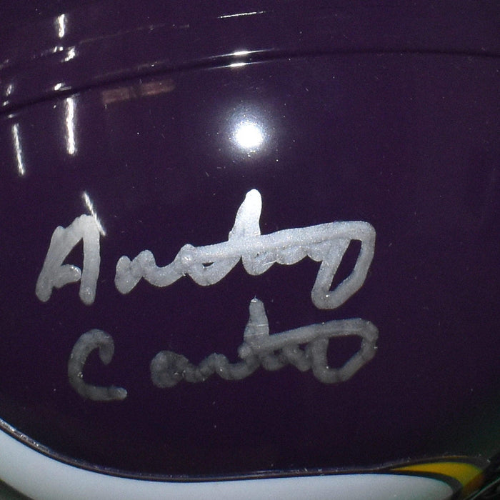 Anthony Carter Signed Minnesota Vikings Mini Football Helmet (Beckett) - RSA