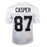Dave Casper Signed HOF 02 Inscription Los Vegas White Football Jersey (JSA) - RSA