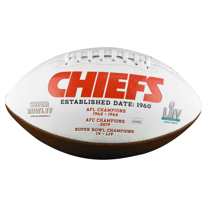 Steve DeBerg Signed Kansas City Chiefs Official NFL Team Logo Football (JSA) - RSA