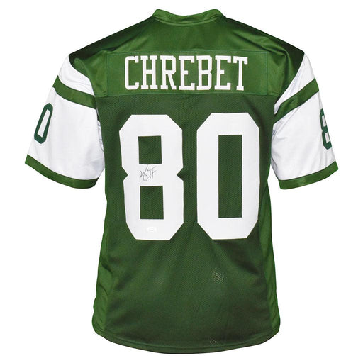 Wayne Chrebet Signed New York Pro Green Football Jersey (JSA) - RSA