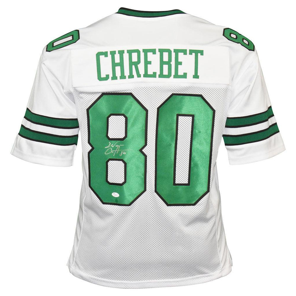 Wayne Chrebet Signed New York White Football Jersey (JSA) - RSA