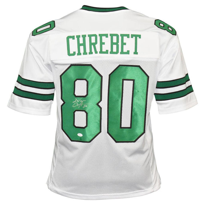 Wayne Chrebet Signed New York White Football Jersey (JSA) - RSA