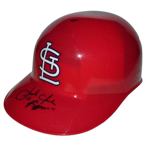 Jack Clark Signed The Ripper Inscription St Louis Cardinals Souvenir MLB Baseball Batting Helmet (JSA) - RSA