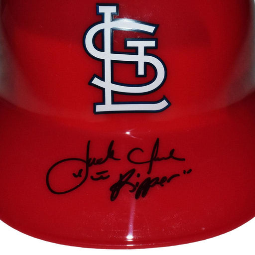 Jack Clark Signed The Ripper Inscription St Louis Cardinals Souvenir MLB Baseball Batting Helmet (JSA) - RSA