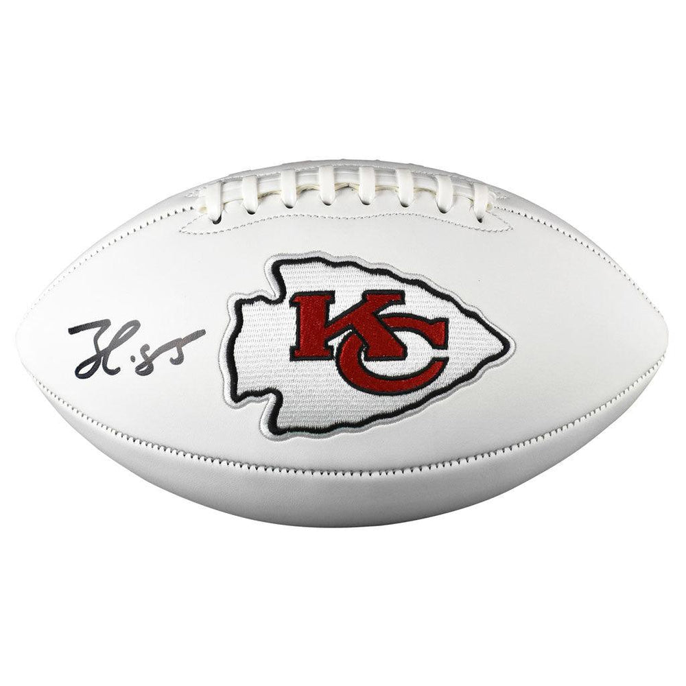 Frank Clark Signed Kansas City Chiefs Official NFL Team Logo Football (JSA) - RSA