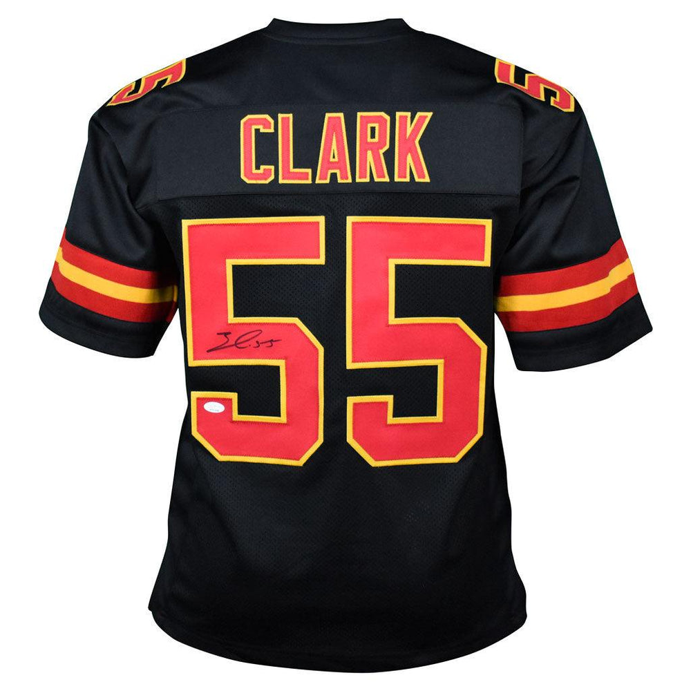 Frank Clark Signed Kansas City Pro Black Football Jersey (JSA) - RSA