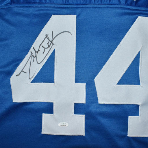 Dallas Clark Signed Indianapolis Pro Blue Football Jersey (JSA) - RSA