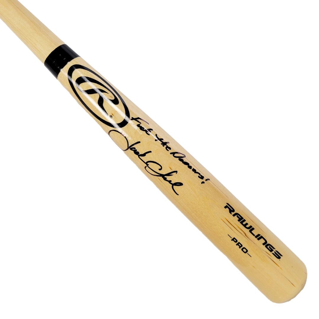 Jack Clark Signed F*** the Dodgers Inscription Rawlings Blonde Basebal ...