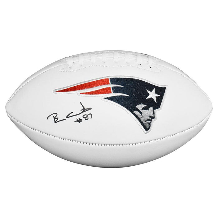 Ben Coates Signed New England Patriots Official NFL Team Logo Football (JSA) - RSA