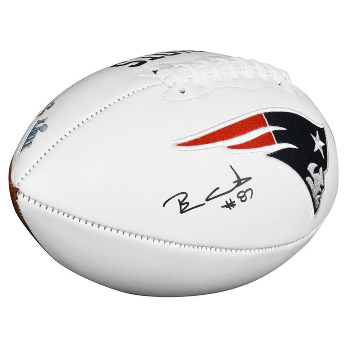 Ben Coates Signed New England Patriots Official NFL Team Logo Football (JSA) - RSA