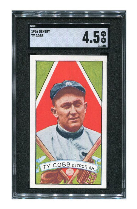 Ty Cobb 1956 Gentry Magazine T205 Tobacco Style Baseball Card SGC 4.5 VG-EX+ - RSA
