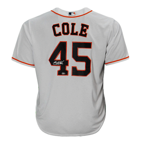 Garrett Cole Signed Houston Astros White MLB Jersey (MLB) - RSA