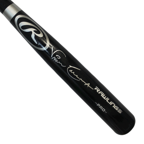 Vince Coleman Autographed Full Size Black Baseball Bat (JSA) - RSA