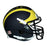 Nico Collins Signed Michigan Wolverines Mini Schutt Replica Blue Football Helmet (JSA) - RSA