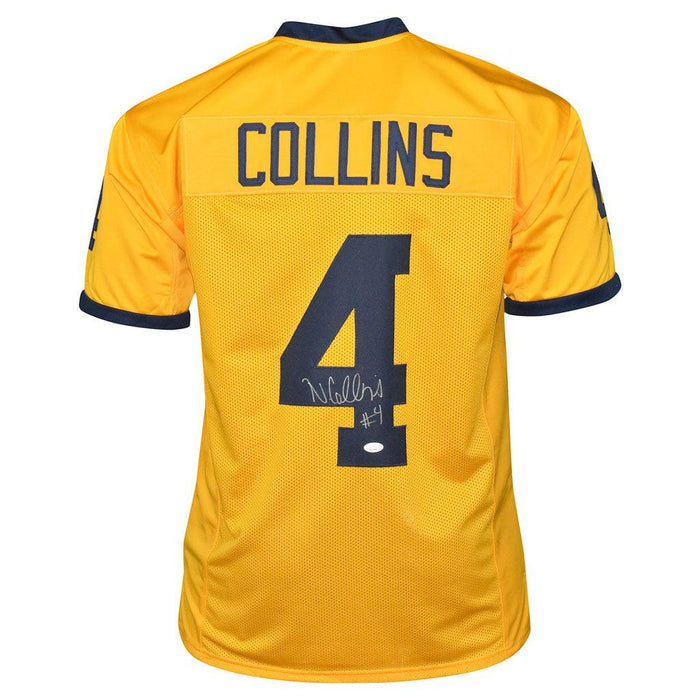 Nico Collins Signed Michigan College Yellow Football Jersey (JSA) - RSA
