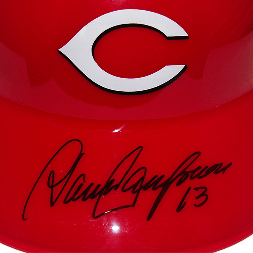 Dave Concepcion Cincinnati Reds Autographed Baseball Replica Helmet (JSA) - RSA