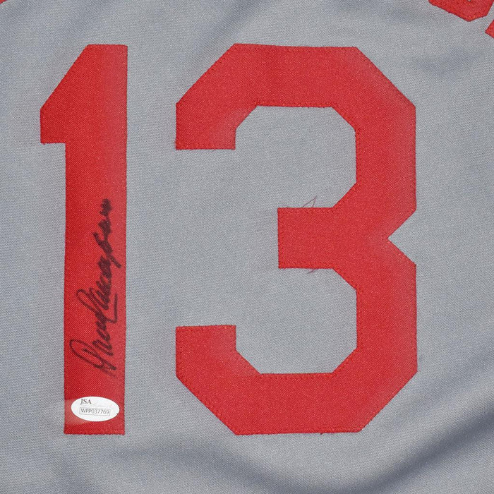 Dave Concepcion Signed Cincinnati Grey Baseball Jersey (JSA) - RSA