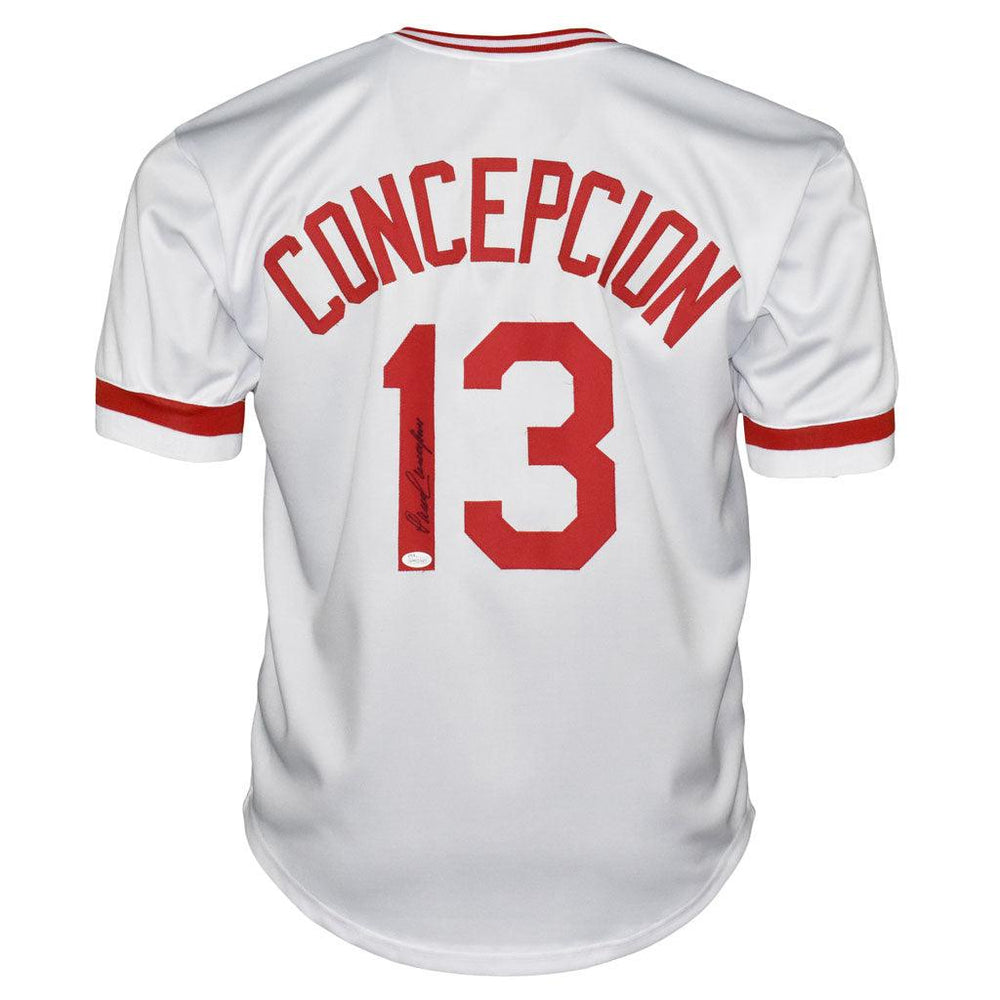 Dave Concepcion Signed Cincinnati White Baseball Jersey (JSA) - RSA