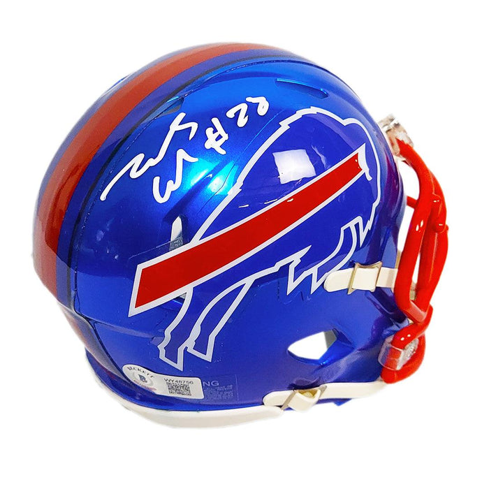 James Cook Signed Buffalo Bills Flash Speed Mini Football Helmet (Beckett) - RSA