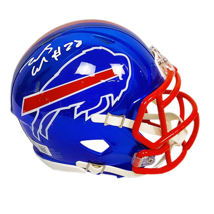 James Cook Signed Buffalo Bills Flash Speed Mini Football Helmet (Beckett) - RSA